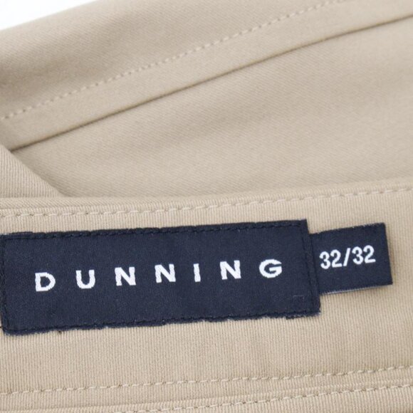 dunning pants Mens 32 everbest golf flat front tan pants stretch 34x32 - Picture 11 of 13
